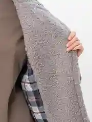 Молочный пальто женское, шуба Тедди