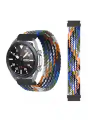 Синий меланж плетеный нейлоновый ремешок / монобраслет для Xiaomi Amazfit Bip / Huawei / Samsung 20 мм