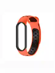 Красный ремешок для Xiaomi Mi Band 5 / 6 / 7 cиликоновый спортивный (Сяоми ми бенд))