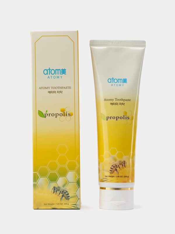 Зубная паста Атоми (Atomy) с прополисом, 1 шт, 200 гр