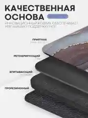 Белый коврик для ванной и туалета противоскользящий КАРТОФАН быстросохнущий, нескользящий,мрамор
