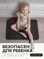 Черный 2 шт комплект, коврики для ванной комнаты и туалета КАРТОФАН противоскользящие, под унитаз