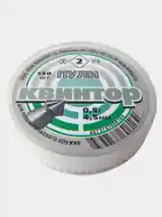 Пули для пневматики Kvintor Квинтор №2  4,5 мм 0,5 г. 150 шт. Остроконечная с насечкой