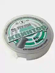 Пули для пневматики Kvintor Квинтор №5  4,5 мм 0,5 г. 150 шт. Плоская голова