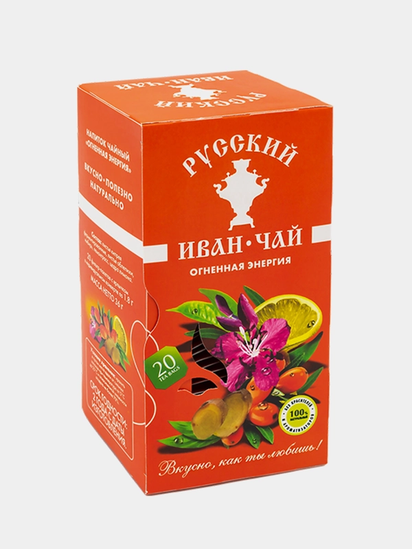 Иван чай Русский Иван-чай "Огненная энергия", 20 пакетиков