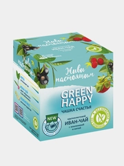 Иван- чай крупнолистовой Живи настоящим Green Happy   с земляникой и мятой, в саше, 50 г