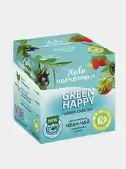 Иван- чай крупнолистовой Живи настоящим Green Happy   с земляникой и мятой, в саше, 50 г