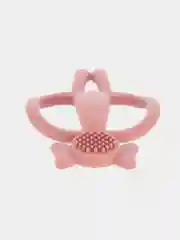 Розовый силиконовый грызунок-игрушка КАРТОФАН, прорезыватель детский для зубов, сертифицирован ЕAС