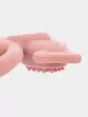 Розовый силиконовый грызунок-игрушка КАРТОФАН, прорезыватель детский для зубов, сертифицирован ЕAС