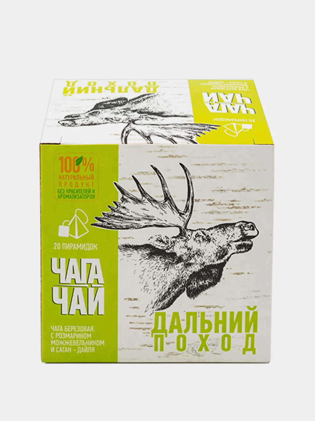 Чага березовая Чага-чай "Дальний поход", 20 пирамидок , 40 г