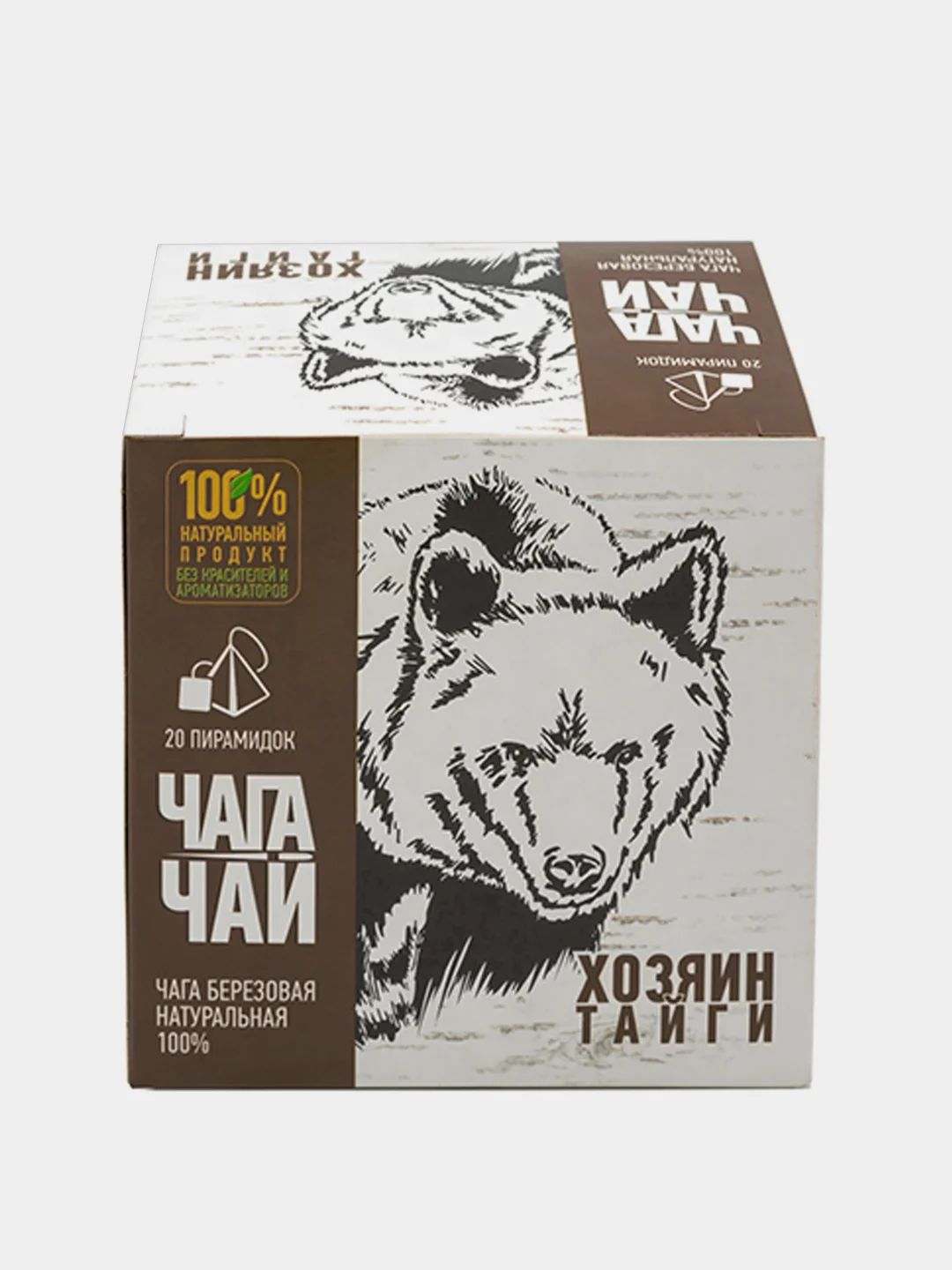 Чага-чай "Хозяин Тайги", в пирамидках, 40 г