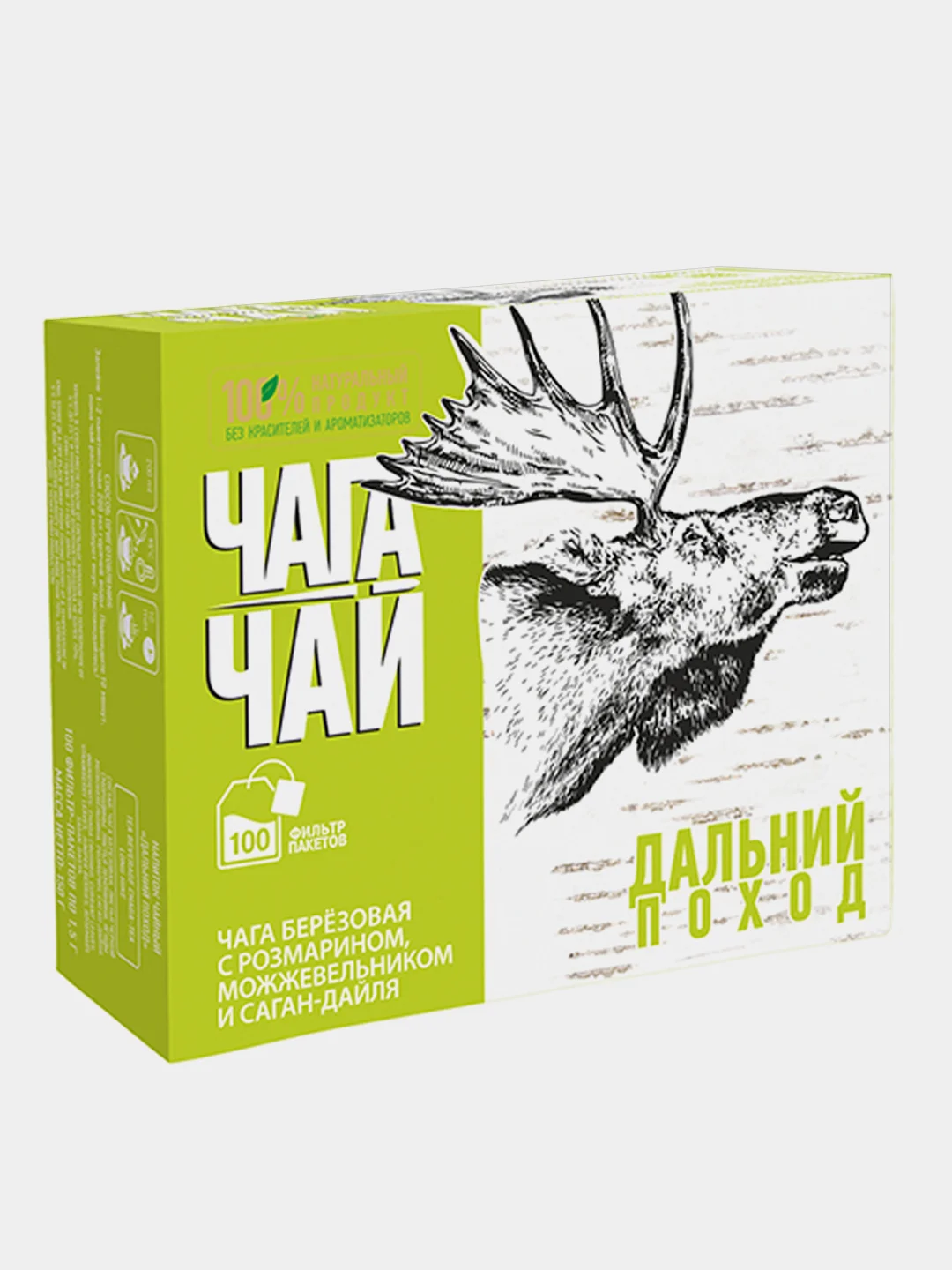 Чага-чай "Дальний поход", 100 фильтр пакетов, 150 г