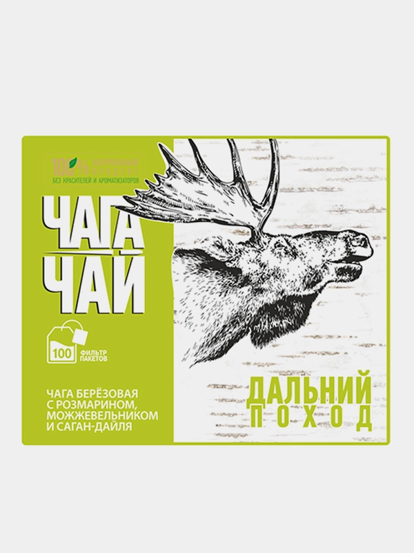 Чага-чай "Дальний поход", 100 фильтр пакетов, 150 г