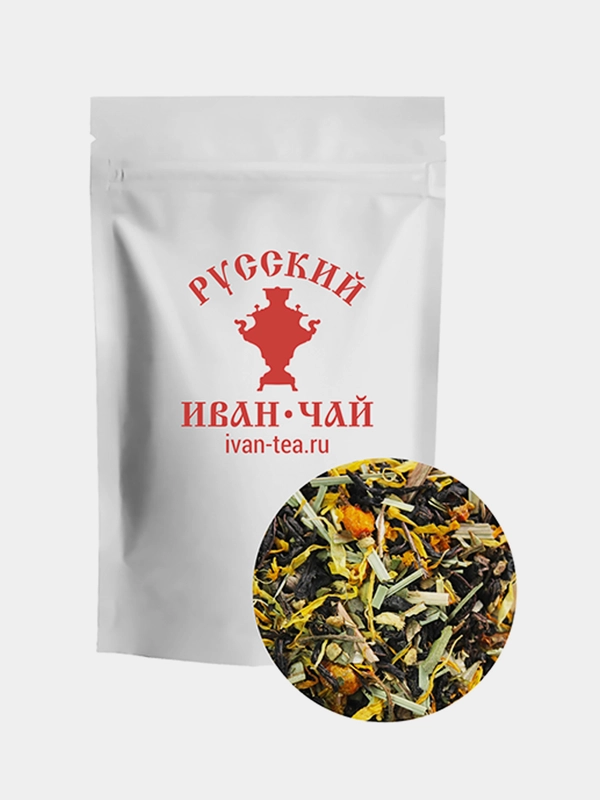 Иван чай Русский Иван-чай, с облепихой, имбирем и лимоном, 75 г