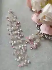 Розовый украшение на мусульманский платок веточка на Никах