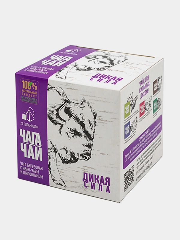 Чага-чай "Дикая сила", в пирамидках, 40 г