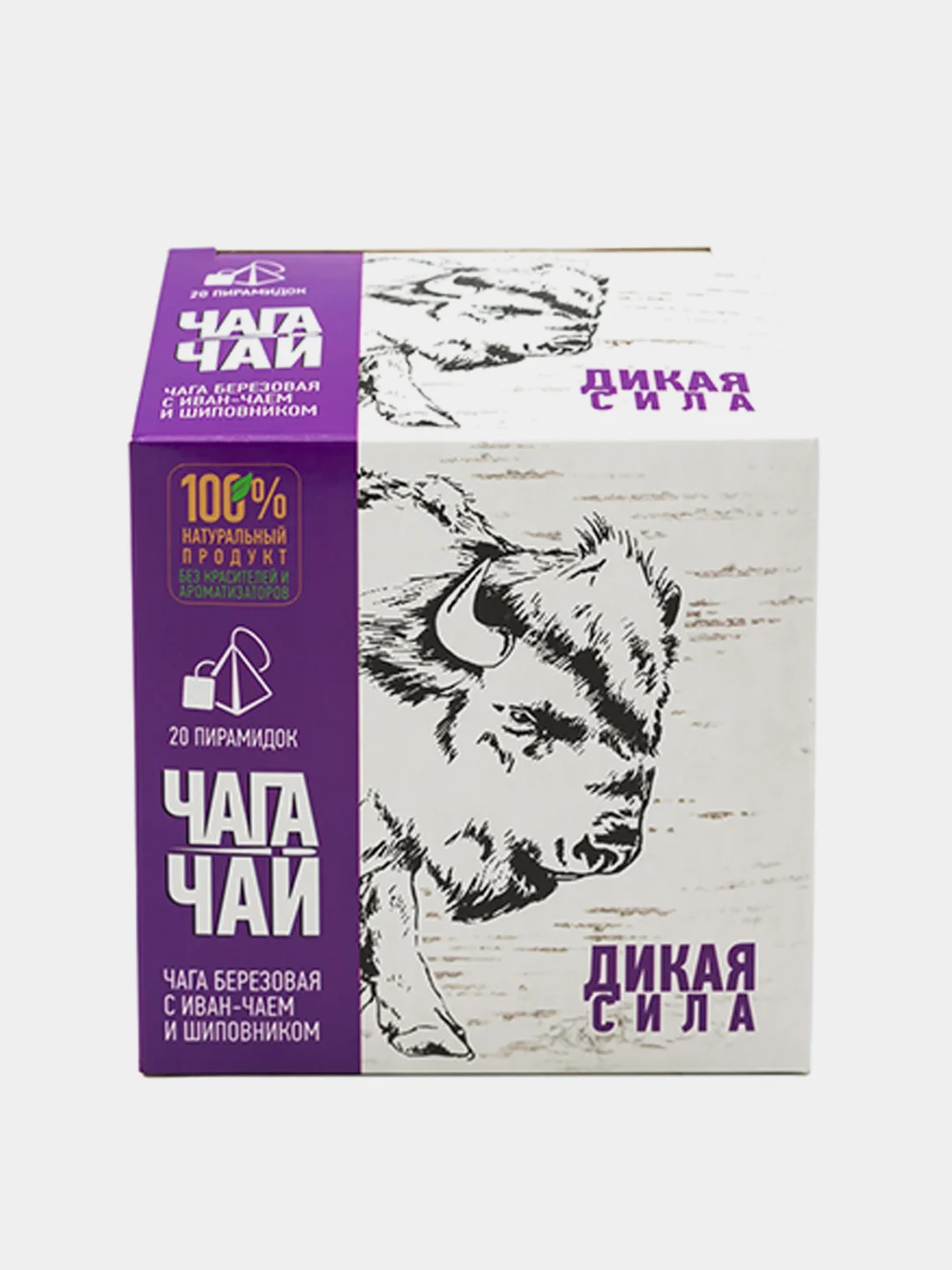Чага-чай "Дикая сила", в пирамидках, 40 г