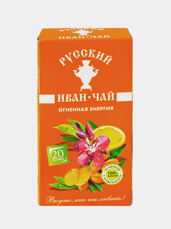 Иван чай Русский Иван-чай "Огненная энергия", 20 фильтр пакетов, 30 г