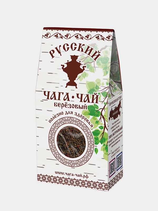 Чага березовая Чага чай Русский Иван-чай, 100 г