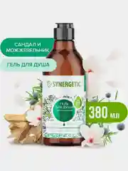 Гель для душа SYNERGETIC Сандал и ягоды можжевельника натуральный, 380мл