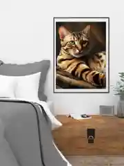 Картина по номерам на холсте с подрамником кот "Хозяин в доме", 40*50