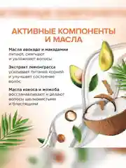 Маска для волос SYNERGETIC Максимальное питание и восстановление, 2 штуки по 300 мл