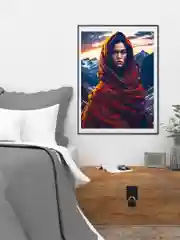 Картина по номерам на холсте с подрамником "Утро в Тибете", 40*50