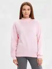 Розовый свитшот женский, утепленный