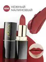 Красный помада для губ Nayou, увлажняющая, стойкая, для зимы, 5 оттенков