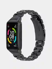 Черный металлический ремешок для Huawei Band 6 / Honor Band 6