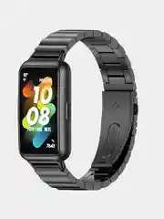 Угольный металлический ремешок для Huawei Band 6 / Honor Band 6