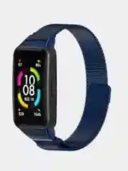 Синий металлический ремешок для Huawei Band 6 / Honor Band 6