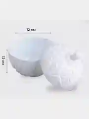 Белый сахарница с крышкой