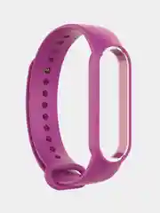 Фиолетовый ремешок для Xiaomi Mi Band 5 / 6 / 7 (Сяоми ми банд) силиконовый фитнес браслет