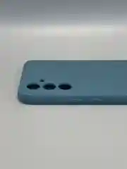 Синий меланж чехол для Samsung Galaxy A54 / самсунг А54, цветная накладка