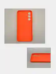 Оранжевый чехол для Samsung Galaxy A54 / самсунг А54, цветная накладка