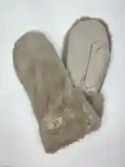 Бежевый варежки теплые меховые, зимние женские, UGS Fashion