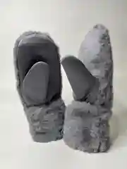 Серый варежки теплые меховые, зимние женские, UGS Fashion