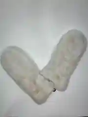 Белый варежки теплые меховые, зимние женские, UGS Fashion