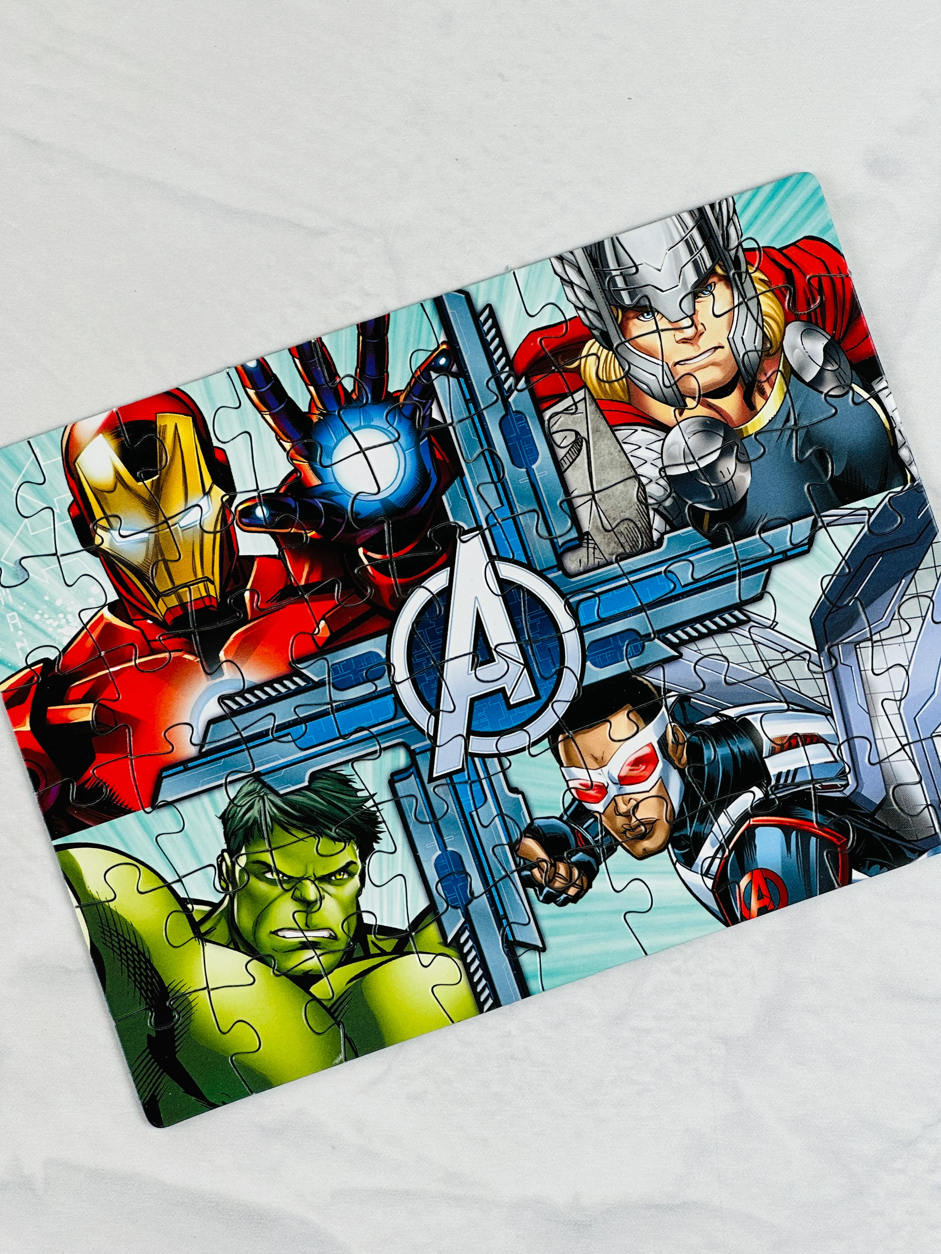 Мозаика пазл головоломка мстители мини 54 элемента марвел marvel тор халк железный человек