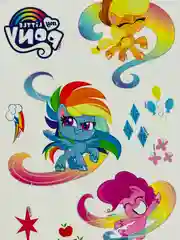 Набор детских тату татуировок переводок my little pony маленький пони пинки пай 2 листа