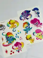 Набор детских тату татуировок переводок my little pony маленький пони пинки пай 2 листа