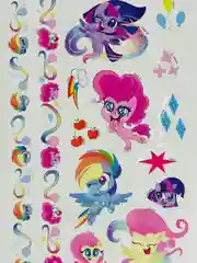 Набор детских тату татуировок переводок my little pony мой маленький пони татушки 2 листа