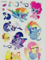 Набор детских тату татуировок переводок my little pony мой маленький пони татушки 2 листа