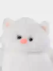 Белый мягкая игрушка Кот, плюшевый Котик