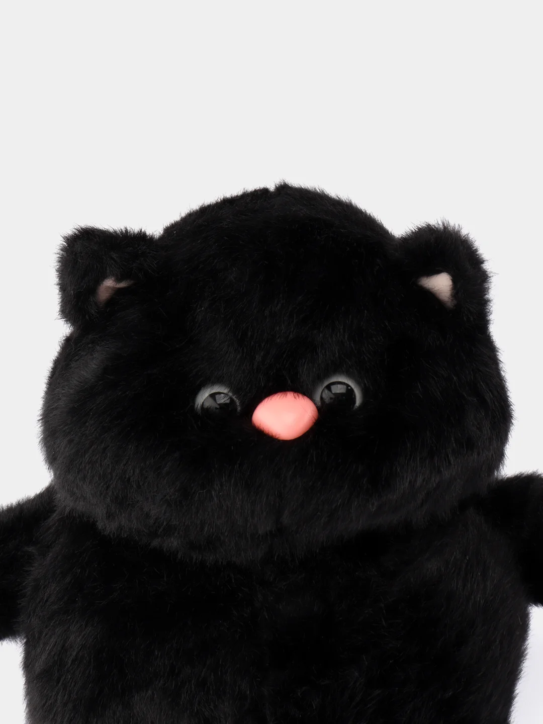 Черный мягкая игрушка Кот, плюшевый Котик