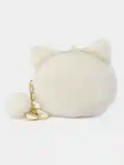 Белый кошелек - брелок Кот / Плюшевая мягкая игрушка Котик