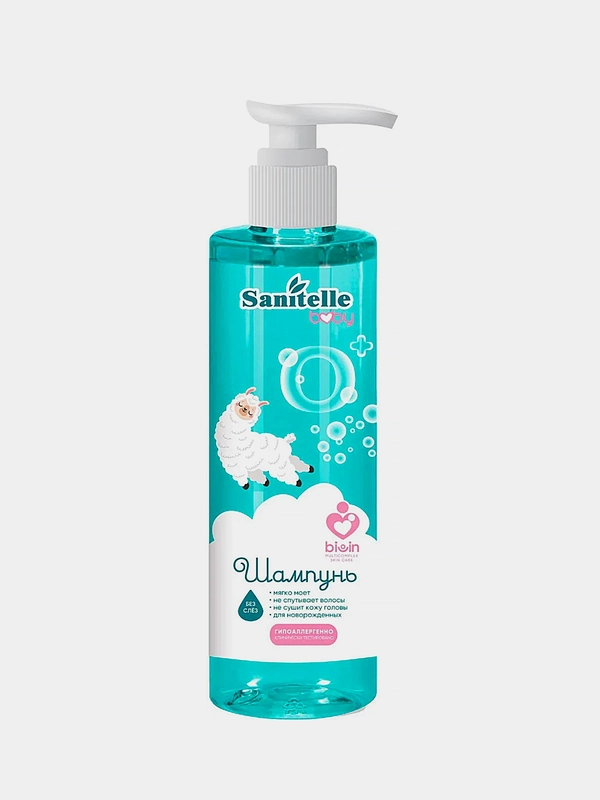 Шампунь без слёз Sanitelle "Мыльняка", груша, 0+, 250 мл