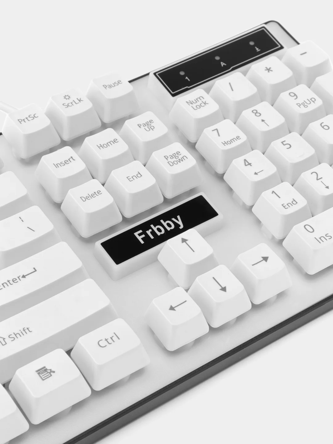 Белый клавиатура с подсветкой и мышь Frrby HK-01