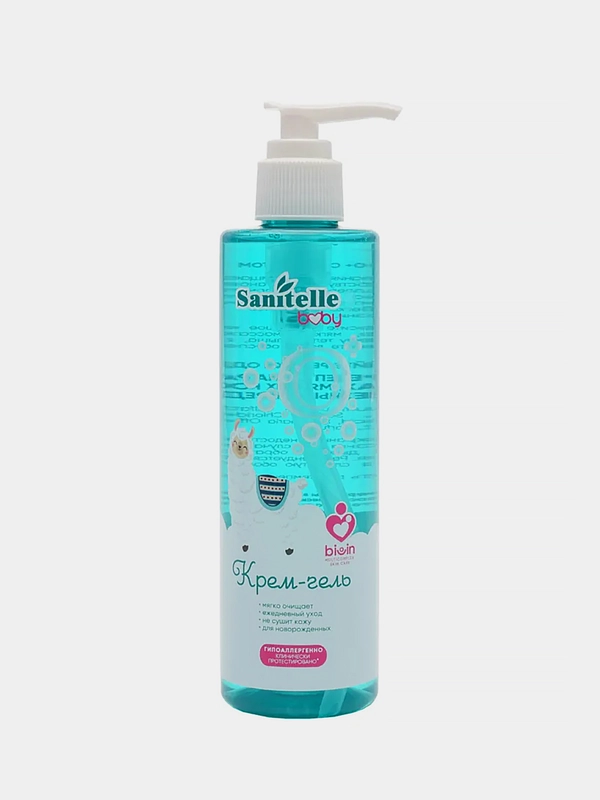 Крем-гель Sanitelle, мыльнянка, груша, 0+, 250 мл